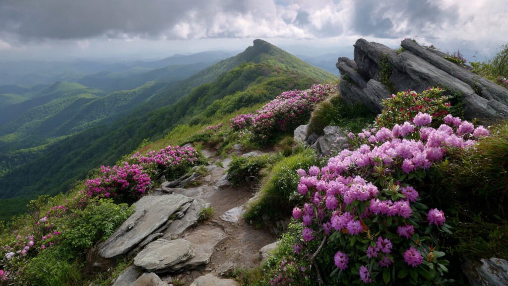 Craggy Gardens near Black Mountain, North Carolina