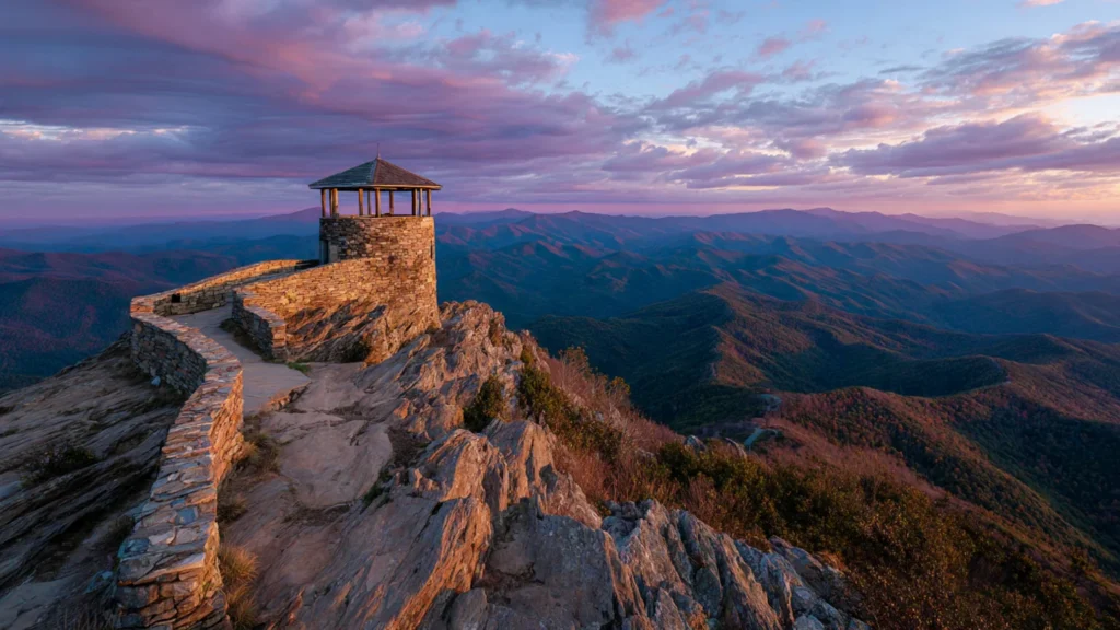 Alum Cave Bluffs, a strenuous scenic hike in the Great Smoky Mountains, North Carolina
