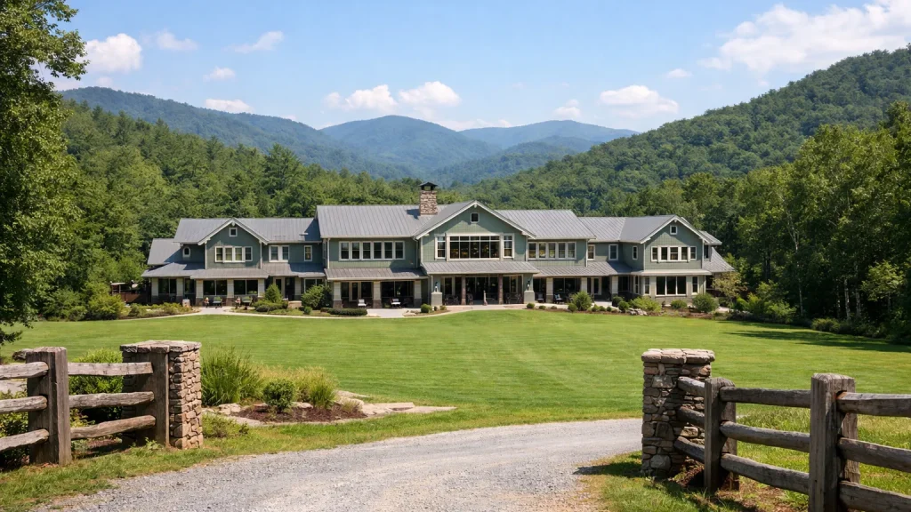 Illustrative image of a lodging in Western North Carolina, not a photo of Campbell House