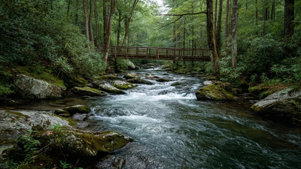 Deep Creek, family-friendly waterfall hikes near Bryson City, North Carolina