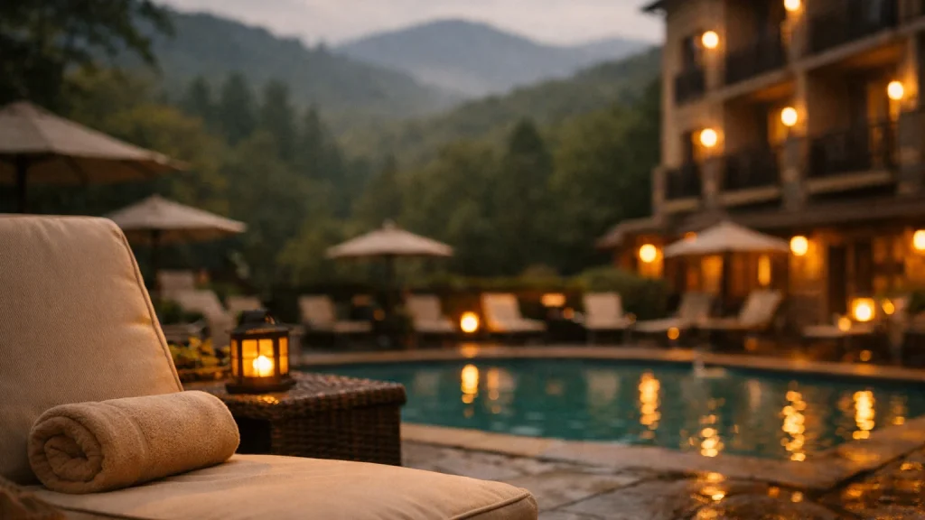 Illustrative image of a lodging in Western North Carolina, not a photo of Lantern Lodge Asheville Biltmore Village