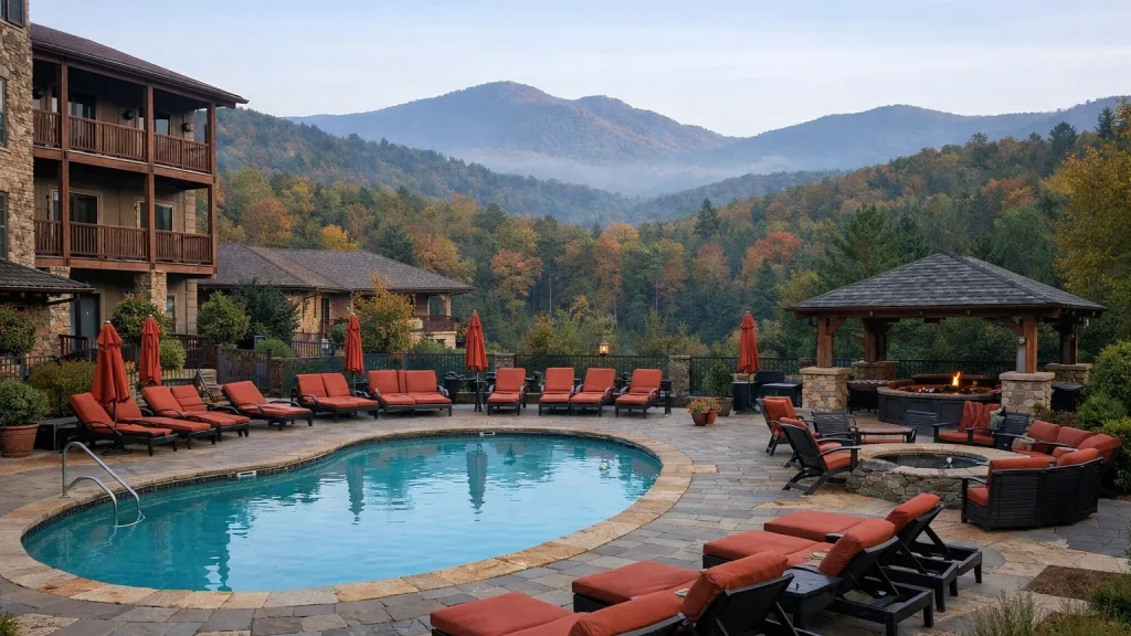 Illustrative image of a lodging in Western North Carolina, not a photo of Lovill House Inn