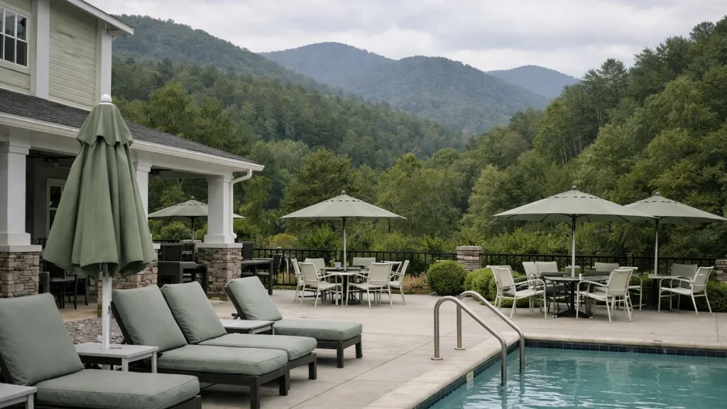 Illustrative image of a lodging in Western North Carolina, not a photo of Microtel Inn and Suites