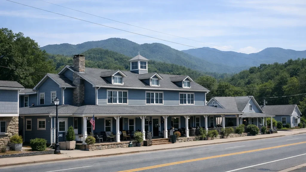 Illustrative image of a lodging in Western North Carolina, not a photo of Reynolds Mansion Bed and Breakfast Inn