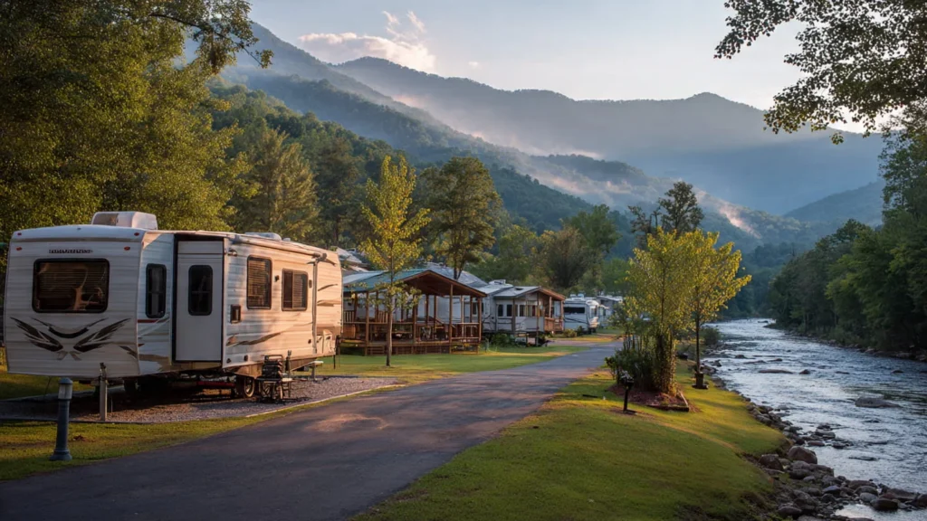 Sun Retreats Nantahala RV park in Western North Carolina