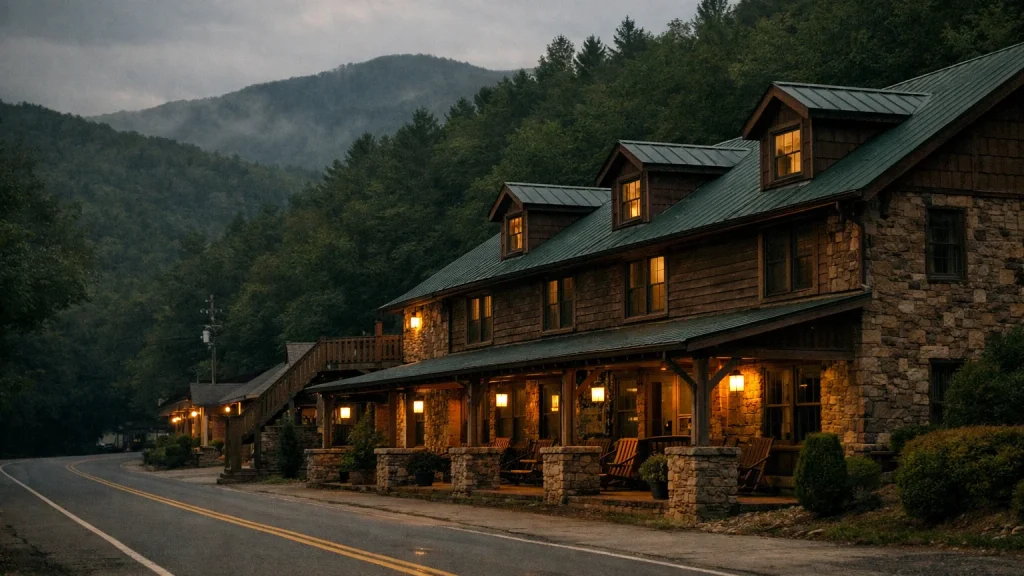 Illustrative image of a lodging in Western North Carolina, not a photo of The 1850 Hotel