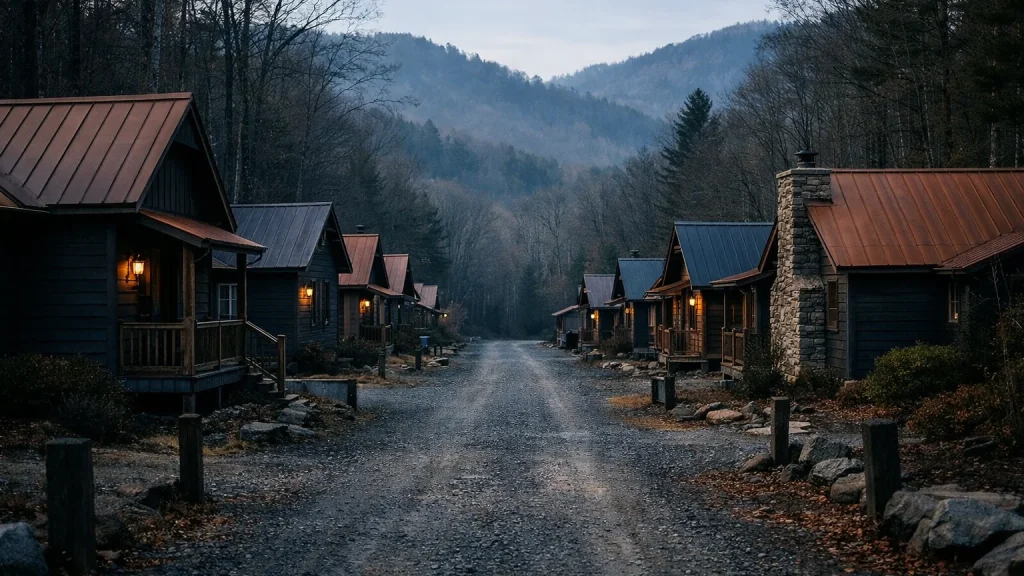 Illustrative image of a lodging in Western North Carolina, not a photo of The 828 Overlook